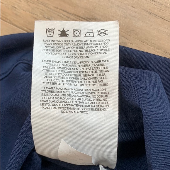 Nike Dri Fit Penn State Nittany Lions Lightweight Striped Polo Shirt Men’s Large - Picture 4 of 10